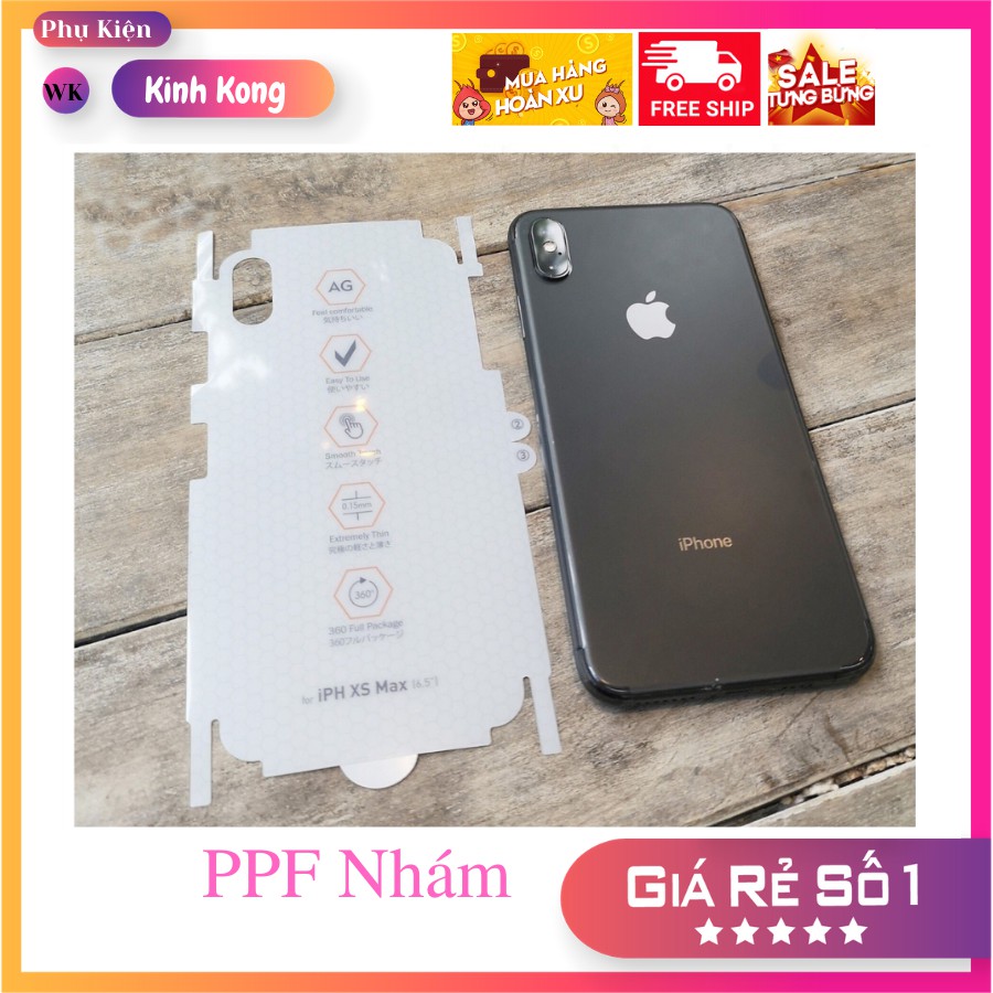 Dán Mặt Sau PPF AG nhám chống vân tay dành cho iphone,bảo vệ toàn bộ iphone