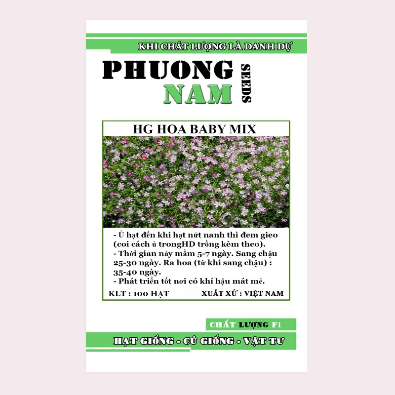 100H - HẠT GIỐNG HOA HOA BABY MIX