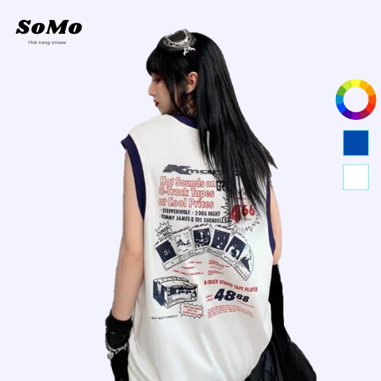 Áo Thun Tankop Unisex 3 Lỗ Form Rộng 466 Nam Nữ Sát Nách Ulzzang SOMO