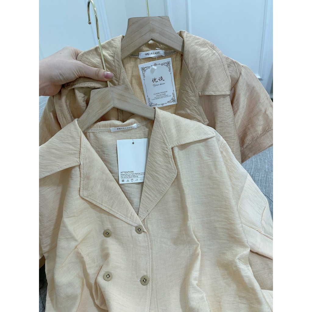 Set Vest Sơ Mi 2 Hàng Cúc | BigBuy360 - bigbuy360.vn