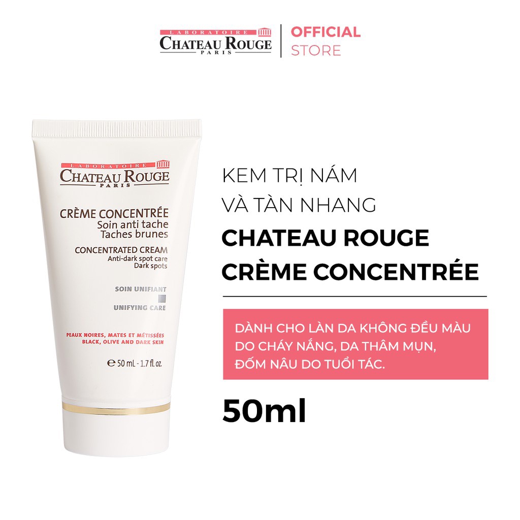 Combo Serum Giảm Nám Tàn Nhang Và Kem Dưỡng Đồng Đều Màu Da Chateau Rouge