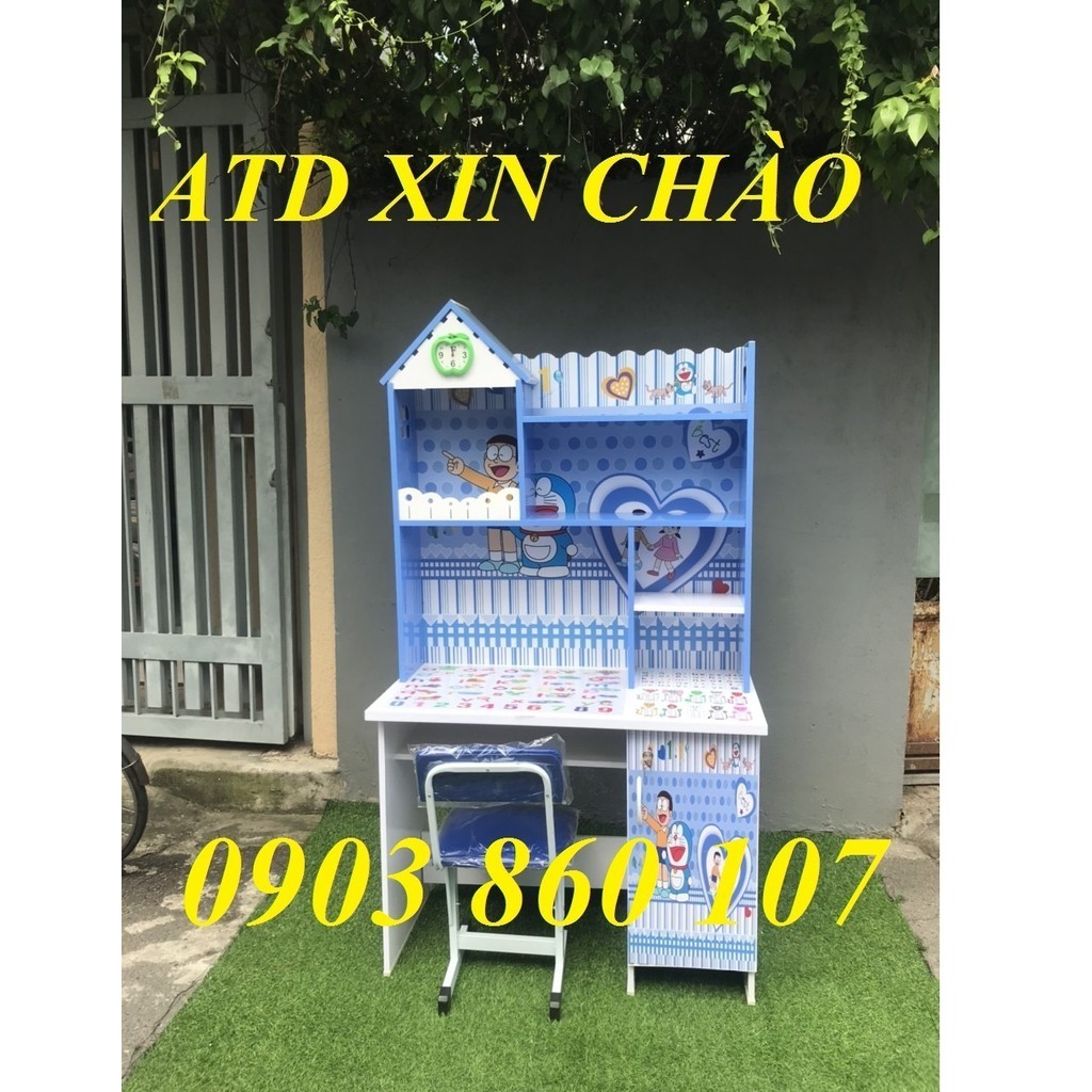 Bàn học sinh nhựa Đài Loan siêu nhân nhện doremon công chúa kitty cho bé trai bé gái đẹp HCM