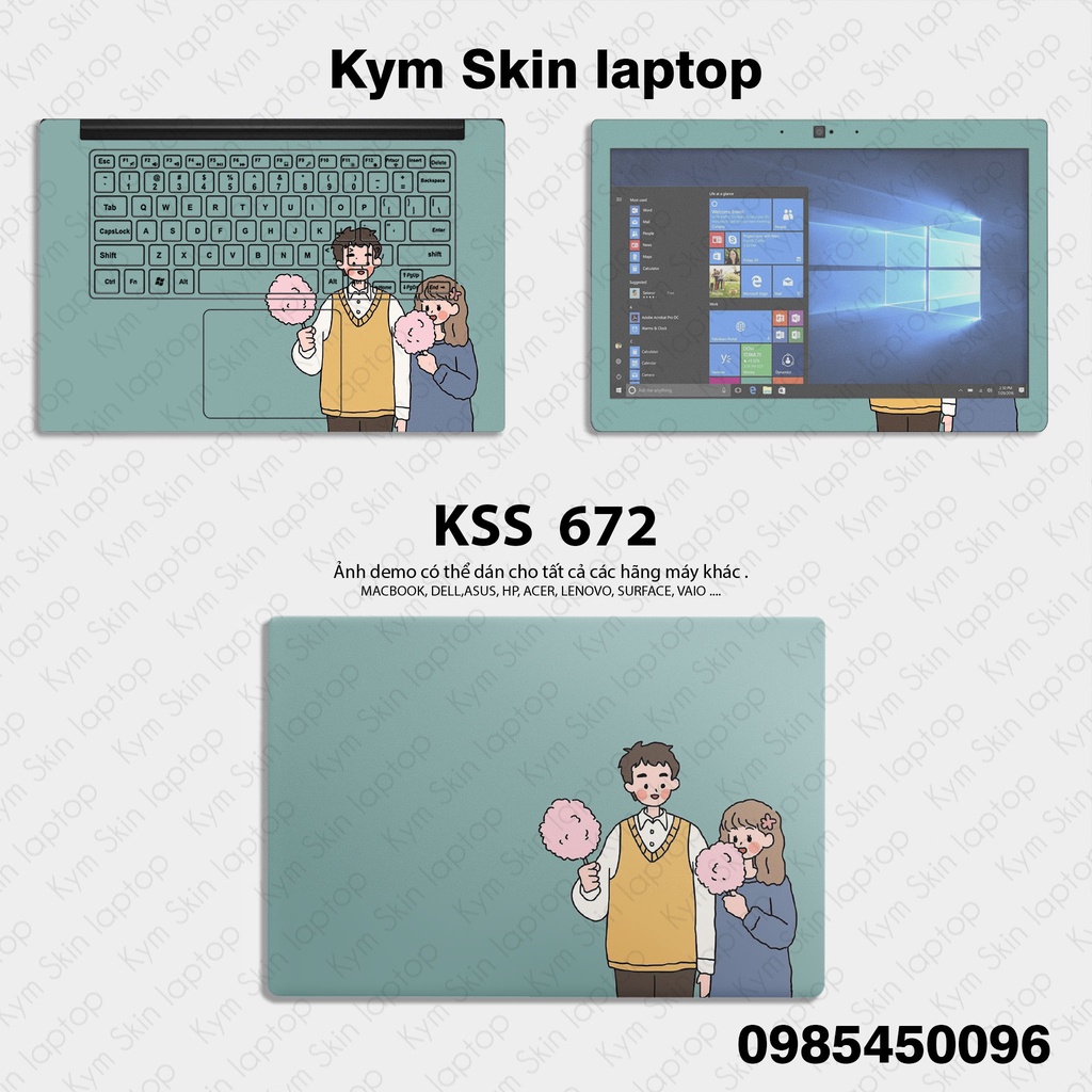 Skin Dán Laptop Mẫu Couple