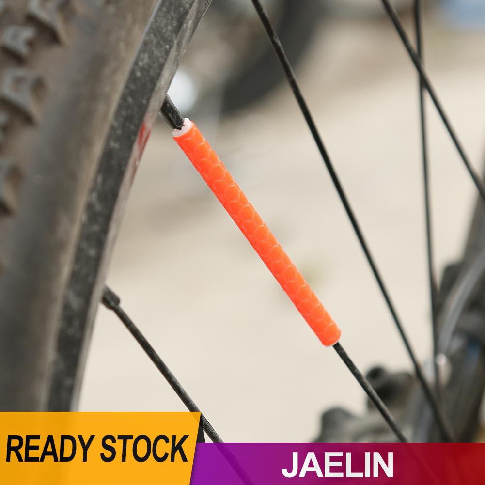 JAE 12pcs Bicycle Bike Wheel Spokes Reflective Stickers Warning Reflective