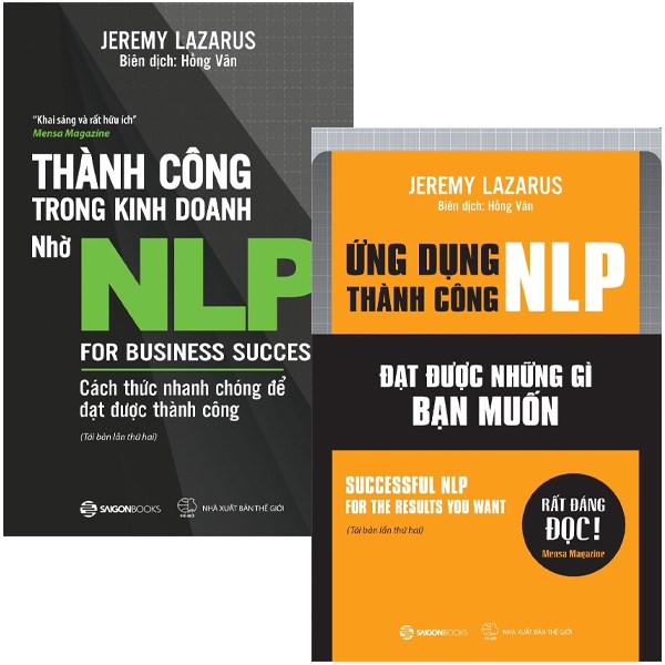 Sách - Combo Sách Thành Công Trong Kinh Doanh Nhờ NLP + Ứng Dụng Thành Công NLP (Bộ 2 Cuốn)