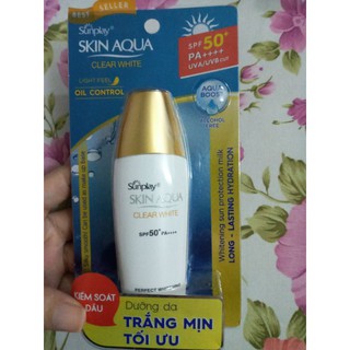 Sữa chống nắng dưỡng da trắng mịn Sunplay Skin Aqua SPF 50/PA++++ 25g