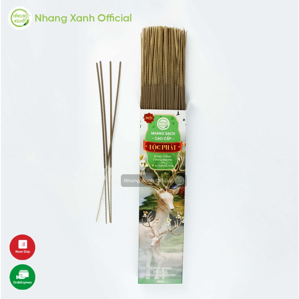 [MỚI] Nhang Xanh Thảo Mộc Lộc Phát Hộp 200g - 🌳🌳 Hương thơm dịu nhẹ, tự nhiên 🌿🌱