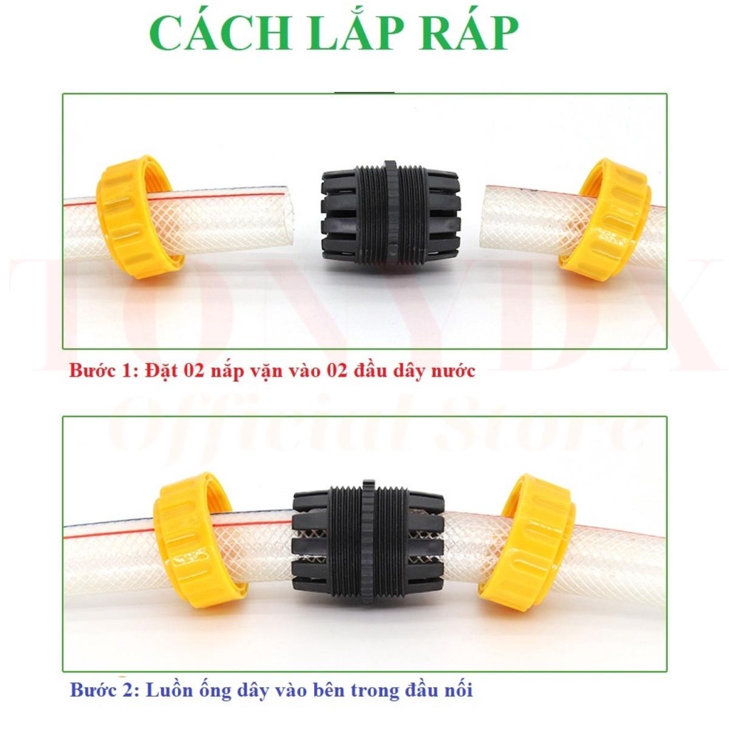 Khớp nối dài dây ống nước mềm phi 16, 21, 27, kích thước từ 14 đến 30mm nhanh tiện lợi Tonydx store
