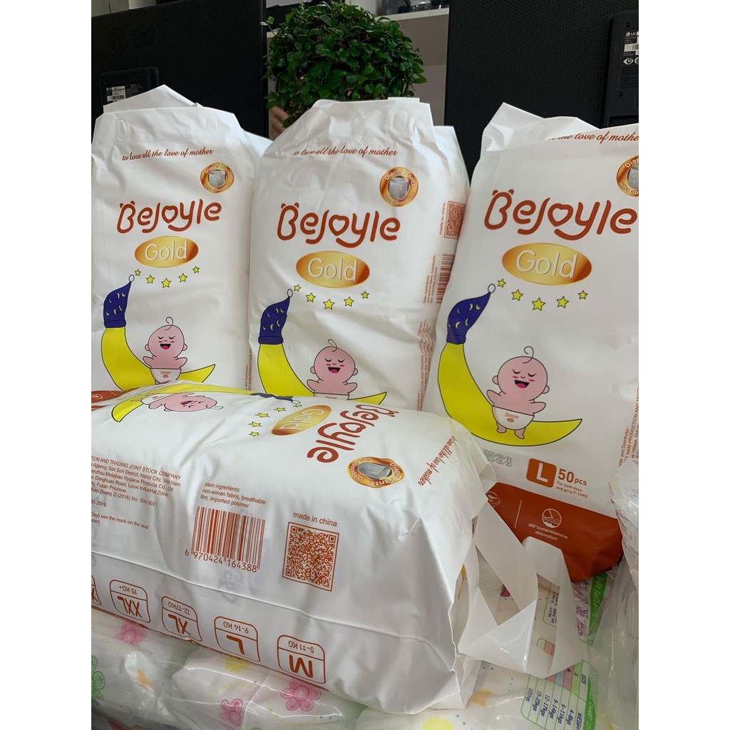 Bỉm quần Bejoyle Gold/ full size M,L,XL,XXL,XXXL/ 1 bịch có 50 miếng/ size 4XL có 46 miếng giá siêu rẻ !