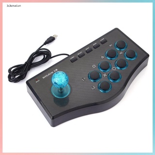 ✨chất lượng cao✨3 In 1 USB Wired Game Controller Arcade Fighting Joystick Stick Gaming Console