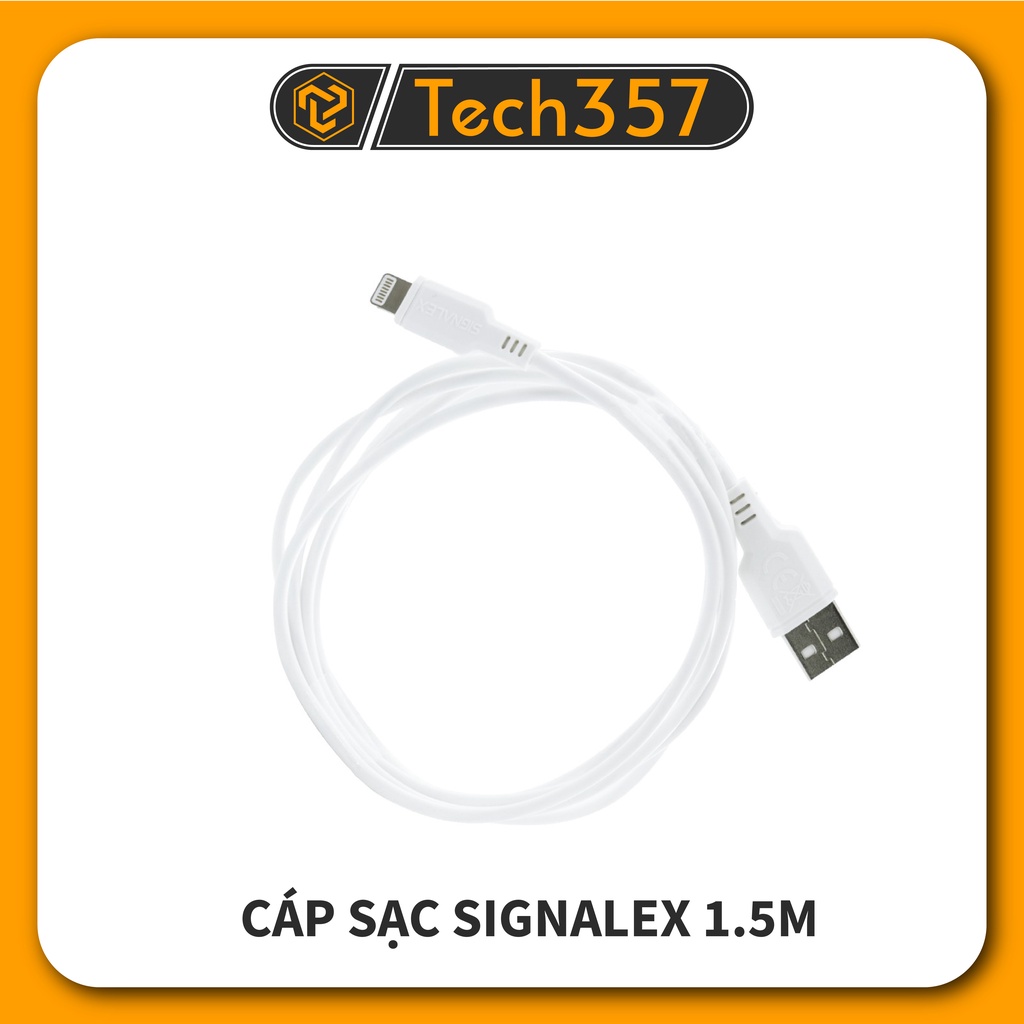 Cáp Sạc iPhone iPad 1,5M Chính Hãng Signalex Bảo Hành 12 Tháng