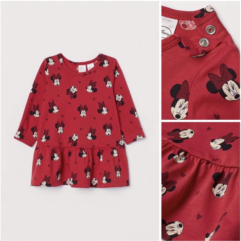 Váy minnie đỏ xinh xắn đáng yêu săn sale us/uk sz 9-12m