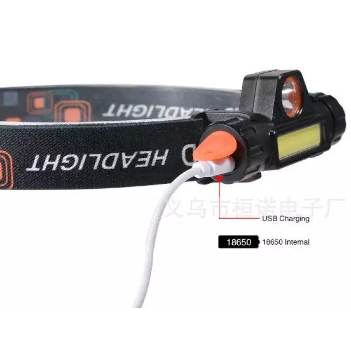 Đèn Đội Đầu Mini 101 Siêu Sáng, Đèn Pin Đội Đầu Mini Siêu Sáng Kèm Pin + Sạc