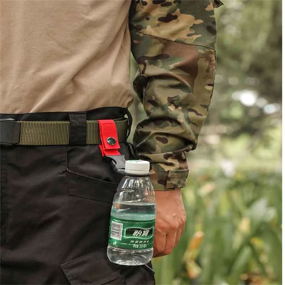 Móc kẹp khóa cài đeo chai nước gắn thắt lưng quần bằng vải nylon tiện lợi cho đi leo núi