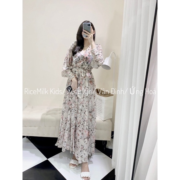 Váy maxi hoa dáng dài xuất dư xịn