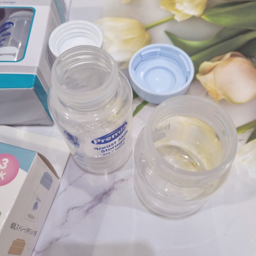 Bộ 3 bình trữ sữa Babuu Nhật Bản 120ml - Bộ 3 Bình Sữa Premia 2in1 Thái Lan 150ml
