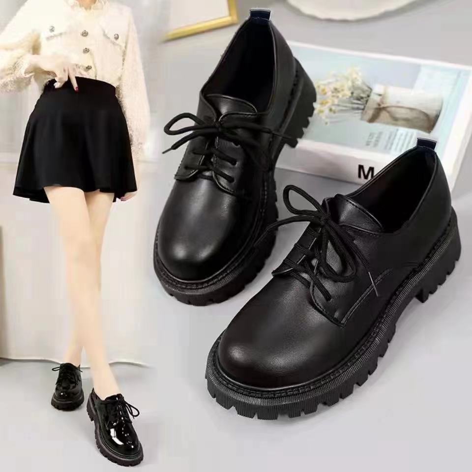 Giày Lười Da Phong Cách Anh Quốc Nhật Bản Size 32 33 34 41 44