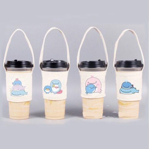 Túi treo cốc totoro TTCI5 cup holder doraemon vô diện chuột vàng shin one piece sumikko jinbeisan kero CCS