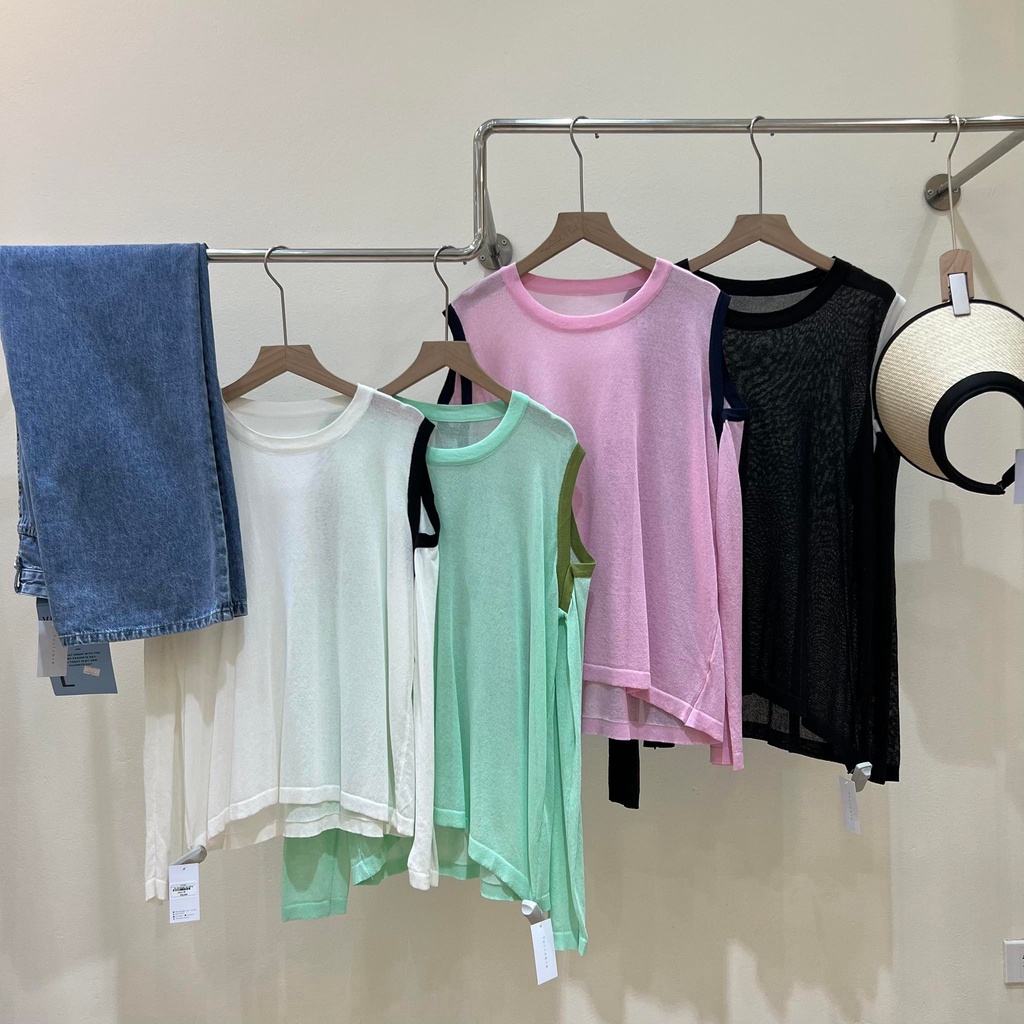 Áo len khoét vai A034