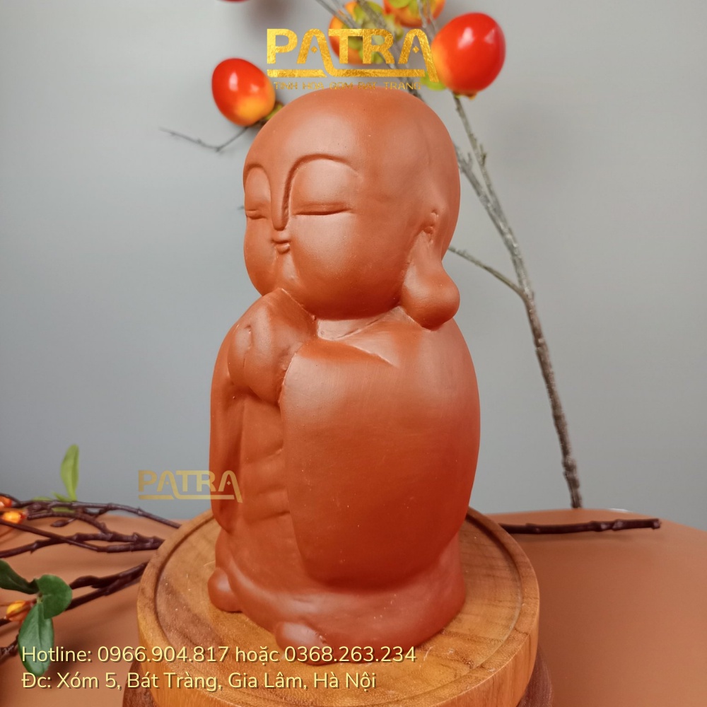 Tượng Phật an nhiên, tượng chú tiểu bằng gốm Bát Tràng đẹp