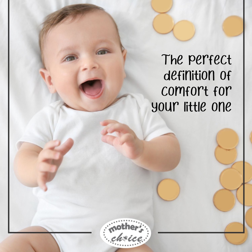 Bộ 3 Bodysuit dài tay cho bé trai bé gái màu trắng Mother's Choice - vải 100% cotton mềm mại thoáng mát IT2610