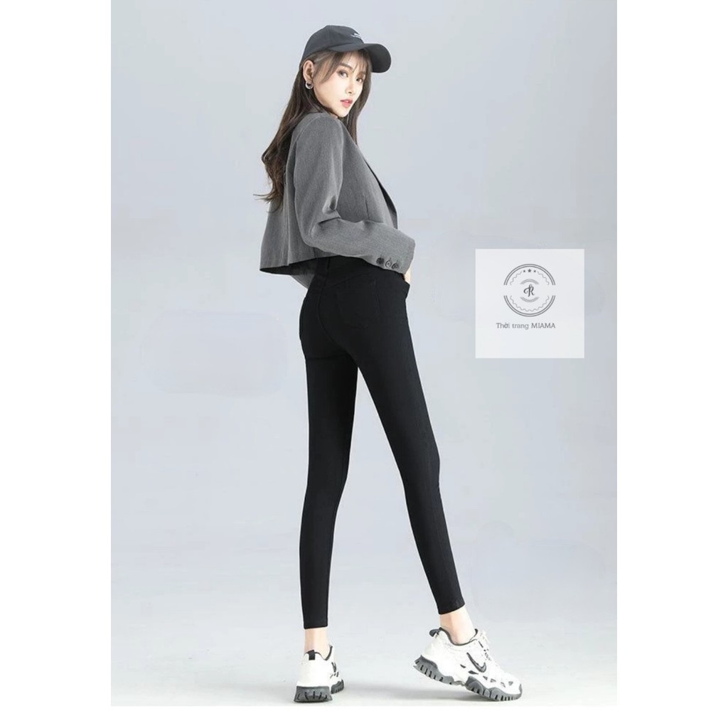 Quần legging nữ cạp cao chất vải umi cao cấp thun ôm dày mềm mịn co giãn 4 chiều - Quần tregging khóa gen bụng 2 khuy | BigBuy360 - bigbuy360.vn