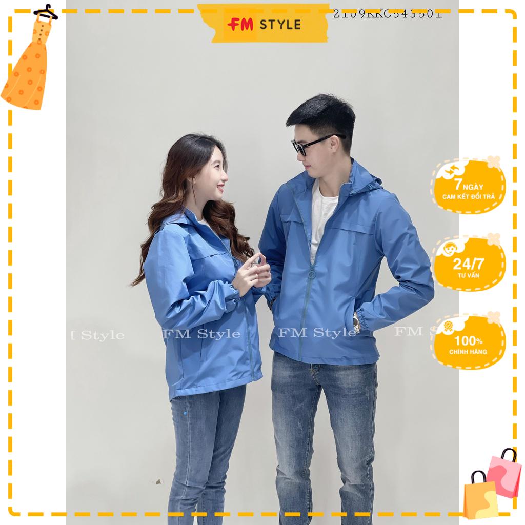 Áo khoác gió nữ chất gió chống nước, chống gió ngăn tia UV chất liệu cao cấp 2 lớp chữ FM tay 210925001