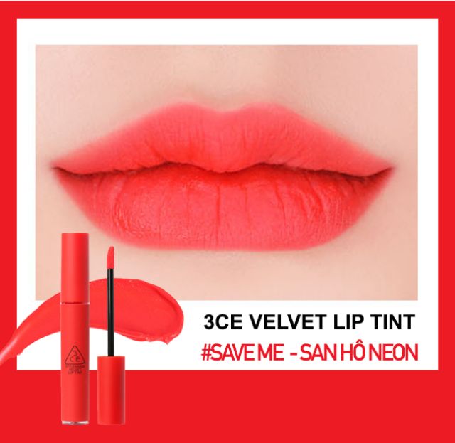 Son kem lì 3ce Stylenanda velvet lip tint