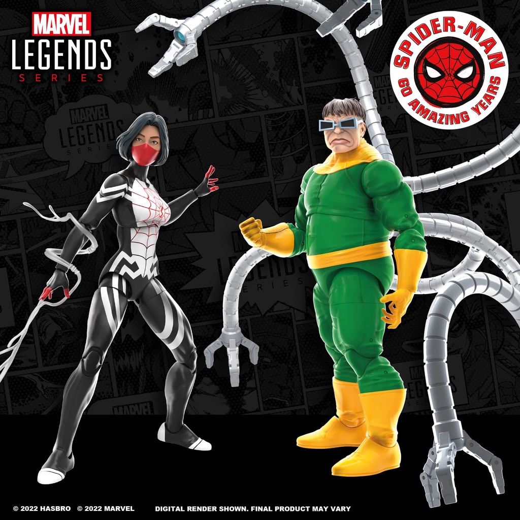 🌟Marvel’s Silk & Dr. Octopus🌟Mô hình HasbroϟMarvel Legends Series 6-inchϟSpider-Man 60th Anniversary