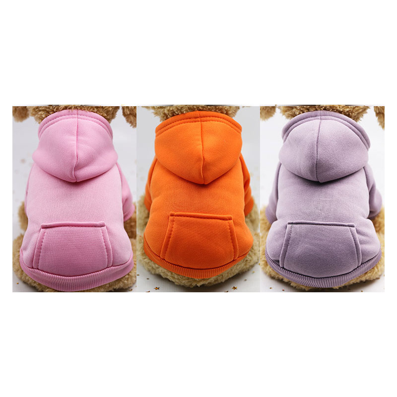 Quần áo Vừa Và Nhỏ Cho Thú Cưng Thu Và Đông Với Túi Hai Chân Quần áo Cho Chó Và Mèo Trùm đầu Ấm áp Và Thoáng Khí