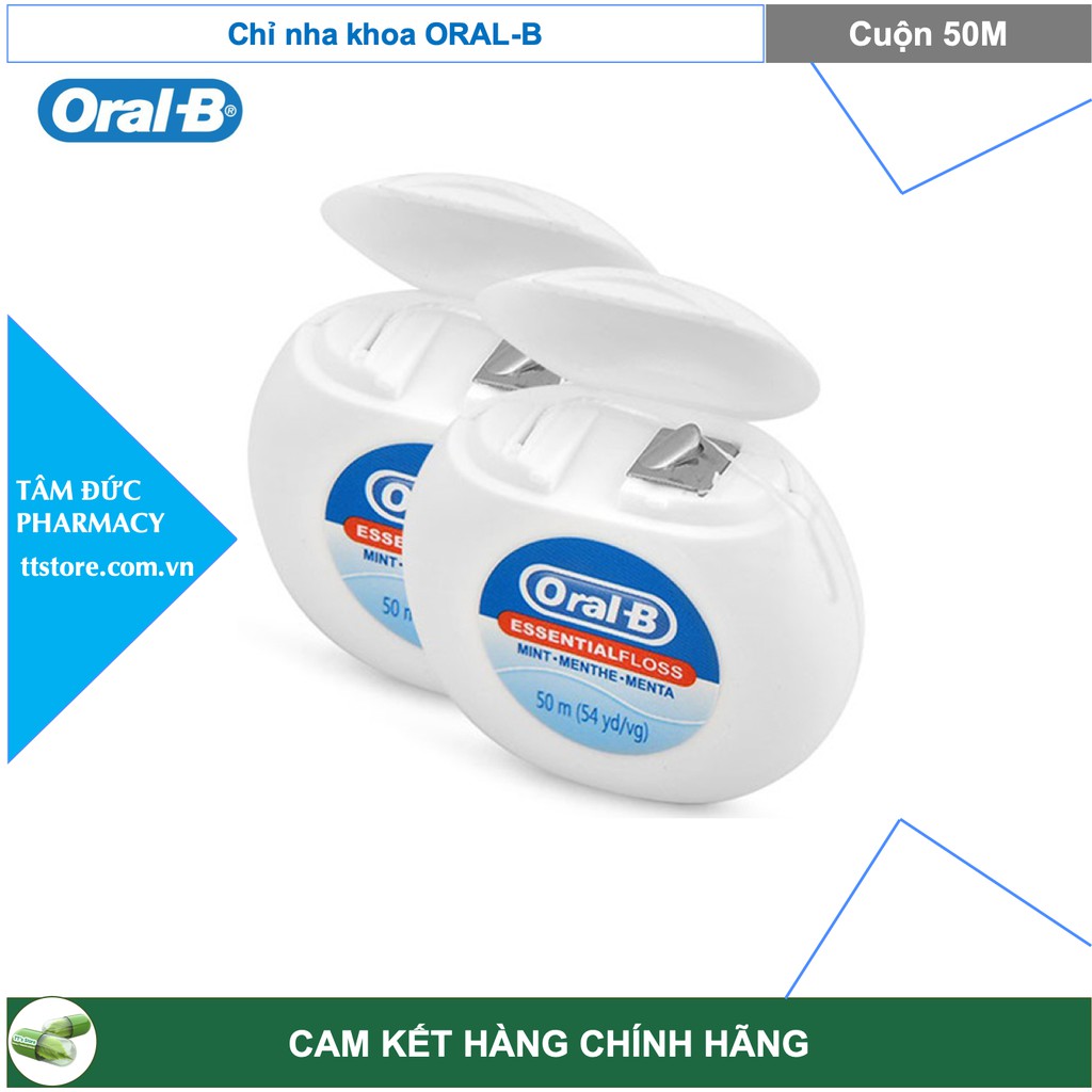 Chỉ nha khoa ORAL-B Essential floss [Cuộn 50m]