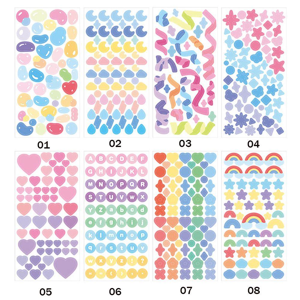 Nhãn Dán Trang Trí Sổ Tay / Nhật Ký Họa Tiết Hoạt Hình Màu Laser Chống Thấm Nước DIY