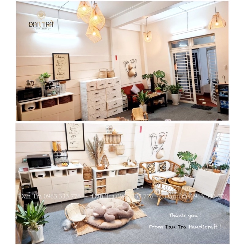 Mành tre tạo hình, lưới tre treo đèn thủ công, mành tre chụp hình studio, backgroup, Mây tre Đan Trà