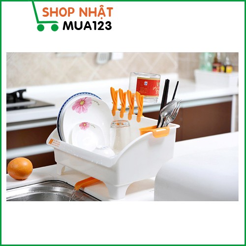 Giá úp bát đĩa thoát nước mọi hướng Nhật nội địa