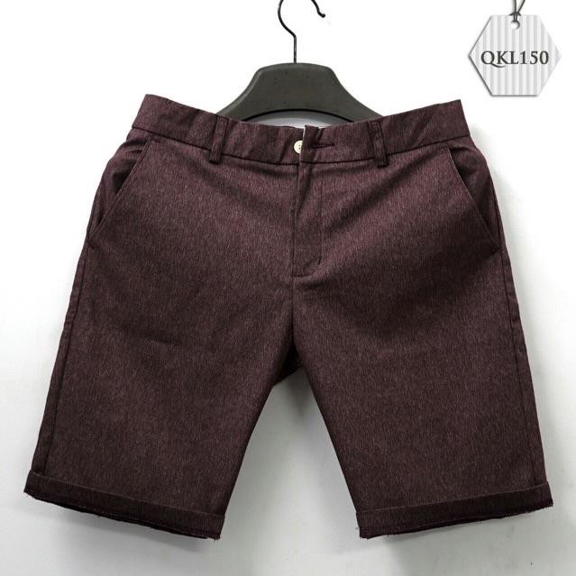 Quần Short Tây Âu, Quần Short Lửng Nam Chất Vải Cotton mè