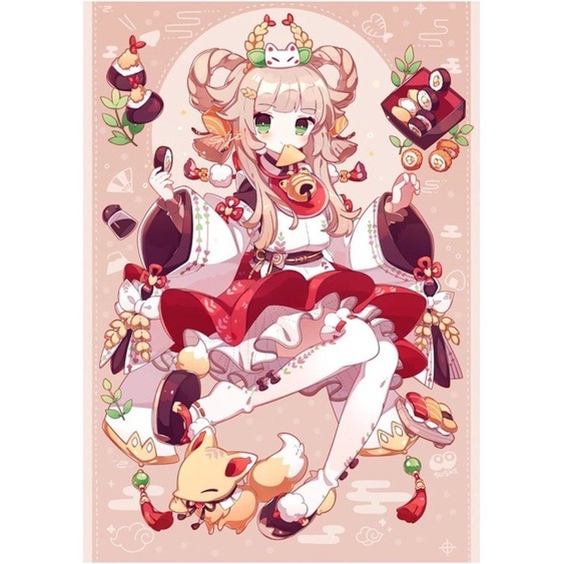 Bộ tranh đính đá 5D họa tiết hoạt hình IDY độc đáo kích thước 30x40cm trang trí nhà cửa