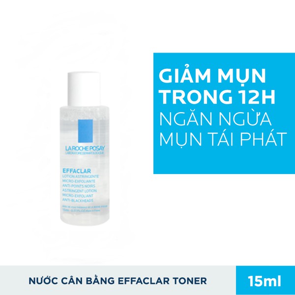 Nước cân bằng giàu khoáng dành cho da dầu LA ROCHE POSAY Effaclar Astringent Lotion 15ml