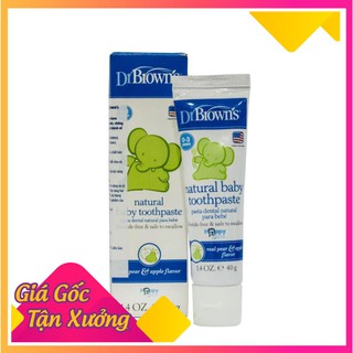 Kem đánh răng Organic Dr Brown vị táo
