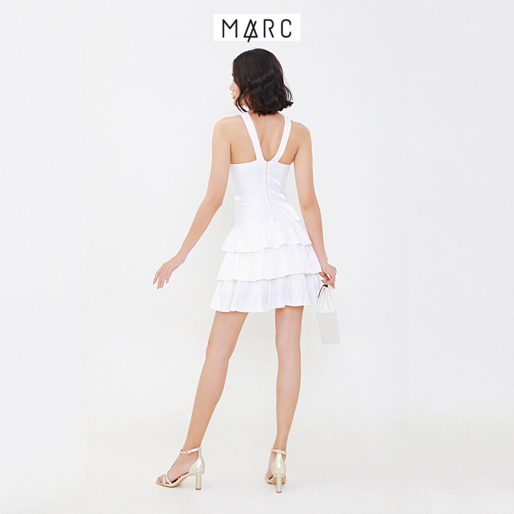 [Mã FAMALLT5 giảm 15% đơn 150k] Đầm nữ đắp chéo bèo 3 tầng - MARC FASHION