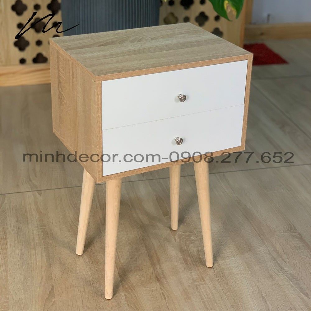 [miễn phí vận chuyển] Tab Đầu Giường_Tủ Đầu Giường_Kệ Đầu Giường, Tủ Đựng Mỹ Phẩm Bằng Gỗ 2 Tầng- Hàng Xuất Khẩu | BigBuy360 - bigbuy360.vn