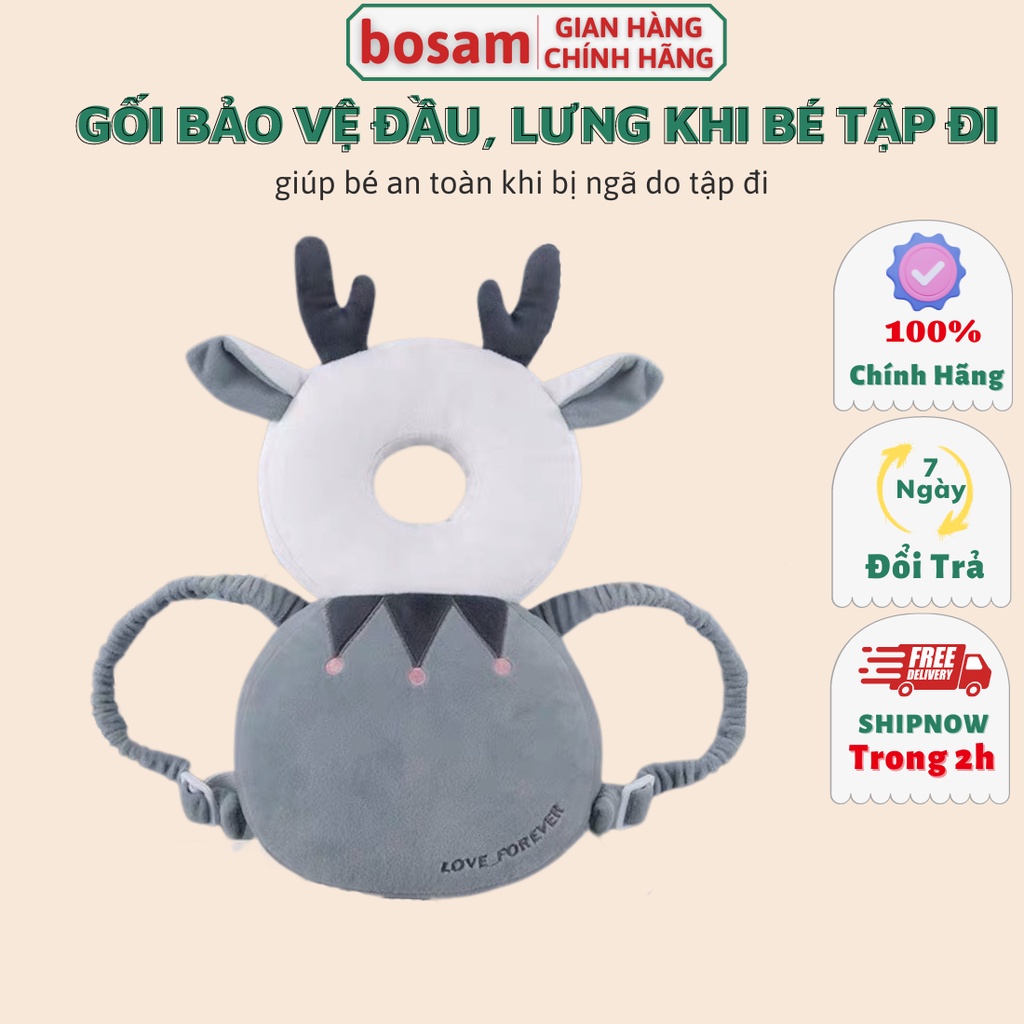 Gối Bảo Vệ Đầu Và Lưng Giúp Bé Tập Đi An Toàn, Thoáng Khí Dành Cho Bé Tập Đi, Hình Balo Thú Cực Đẹp, Chất Lượng Cao Cấp