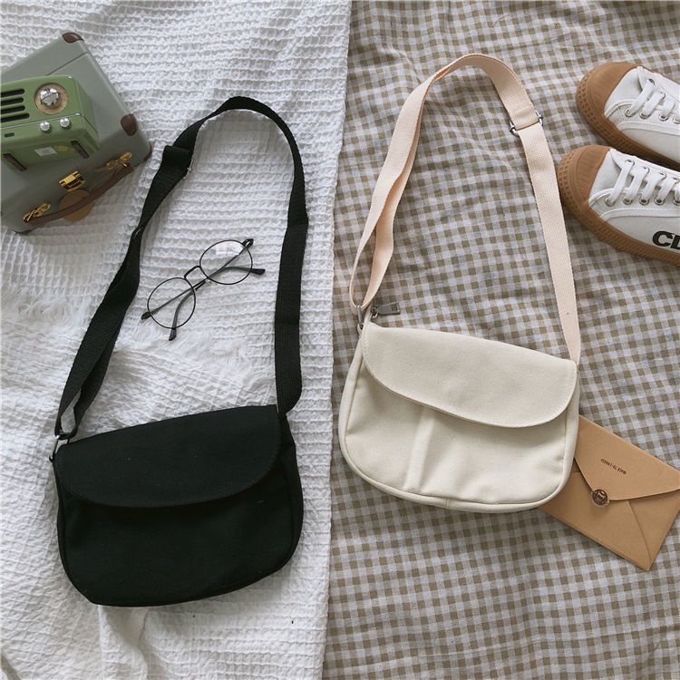 Túi Xách Canvas Màu Sắc Đơn Giản Thời Trang Cho Nữ