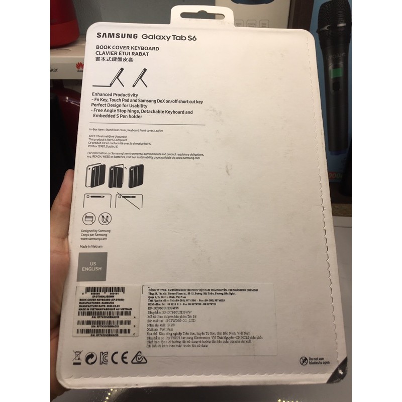 [Mã ELMS5 giảm 7% đơn 300K] Bao da kèm bàn phím Samsung Galaxy Tab S6 - Chính hãng new 100% | BigBuy360 - bigbuy360.vn