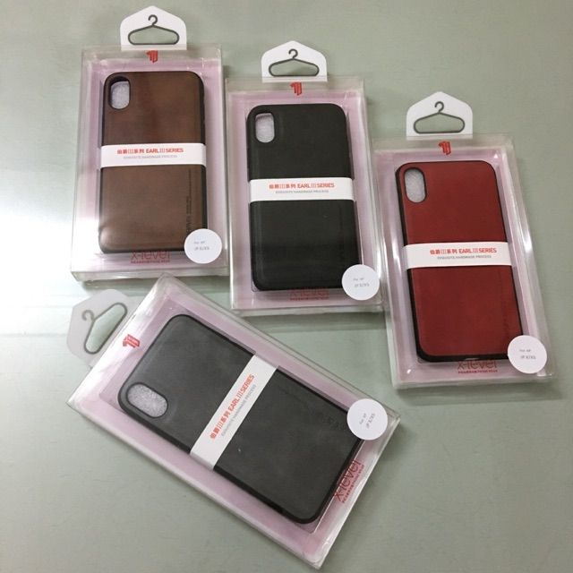Ốp điện thoại phối da màu trơn thiết kế siêu mỏng cho iPhone 6/6S/7/7plus/X/XS/XS MAX