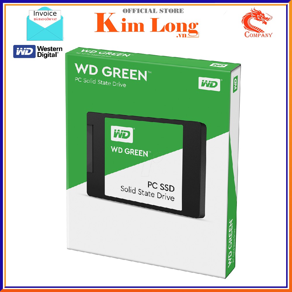 Ổ Cứng SSD WD Western Digital Green 2.5" SATA 3 120GB | 240GB | 480GB - Bảo hành chính hãng 3 Năm | BigBuy360 - bigbuy360.vn