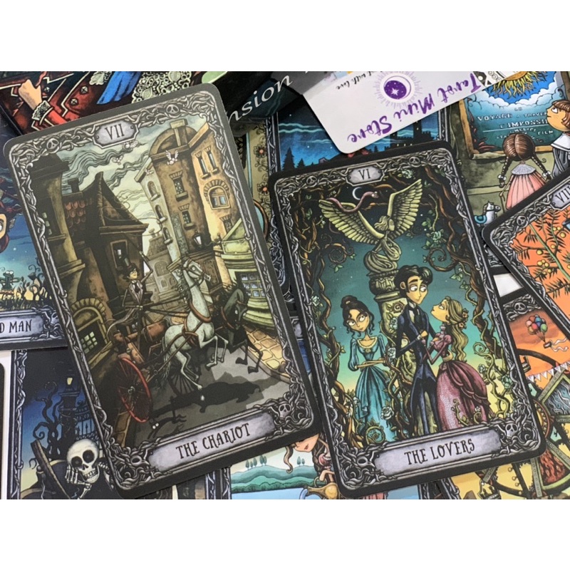 Bộ Bài Dark Mansion Tarot Chuẩn Size Gốc, Chất Giấy Cao Cấp