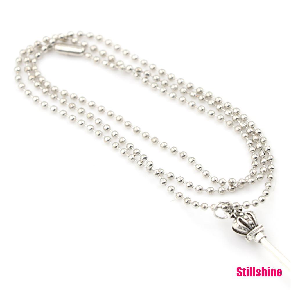 Still shine++Vintage Crown Mini Tea Spoon Pendant Royal  Pendant Chain Necklace Gift