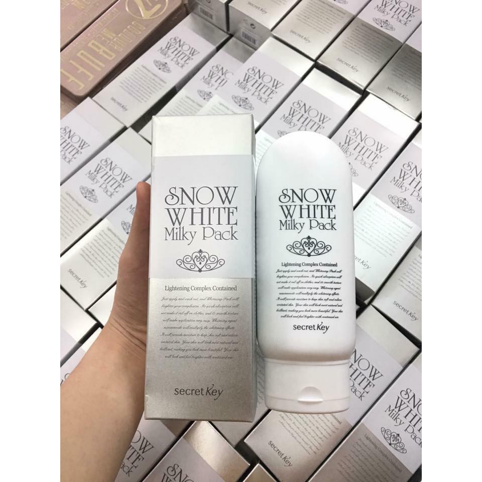 Kem ủ trắng Secret Key Snow White Milky Pack