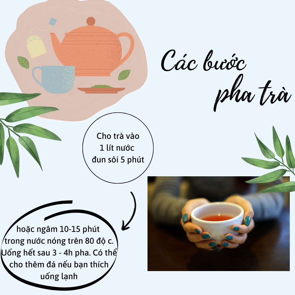 Trà gạo lứt đậu đen xanh lòng đậu đỏ hoa nhài lá dứa cỏ ngọt Robimart 500gr - Giảm cân, mát gan, giúp ngủ ngon