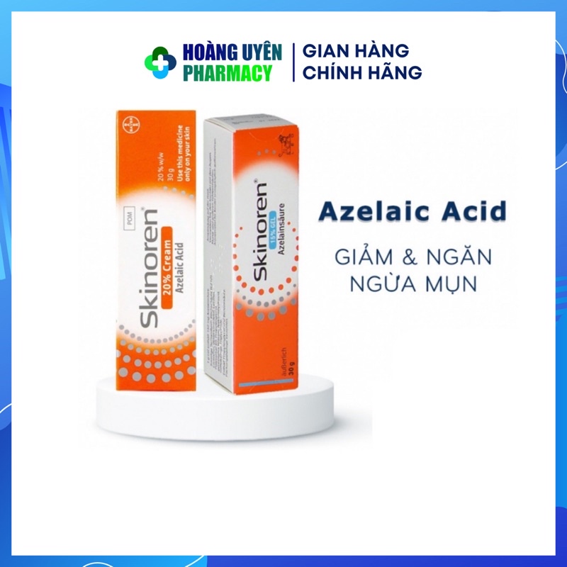 Kem dưỡng giảm mụn mờ thâm Skinoren Azelaic acid 20%